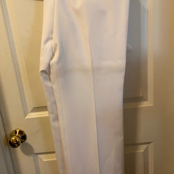 Navy Women’s white formal pants - Picture 2 of 2
